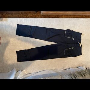 Great zipper detail summer weight blue pants